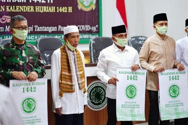 Hadiri Peringatan Tahun Baru Islam 1442 H Gubernur Edy Ajak Ulama Tuntaskan Pandemi Covid-19